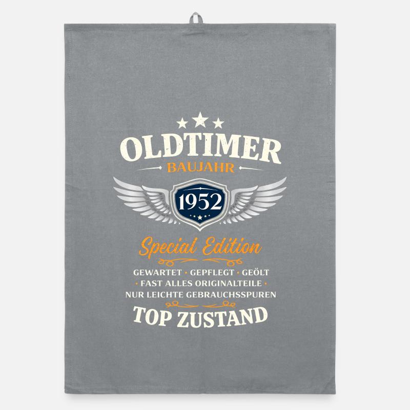 74. Geburtstag Geschenk Mann Oldtimer Vintage 1952 Organic Geschirrtuch