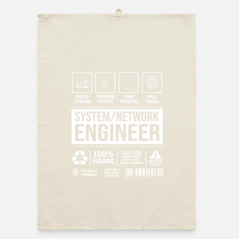 Netzwerk Informatiker Programmierer Admin Organic Geschirrtuch