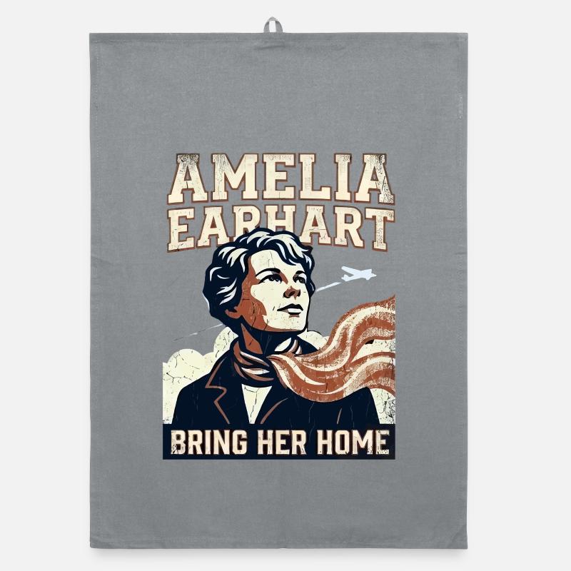 Amelia Earhart – Ramène-la à la maison Torchon bio