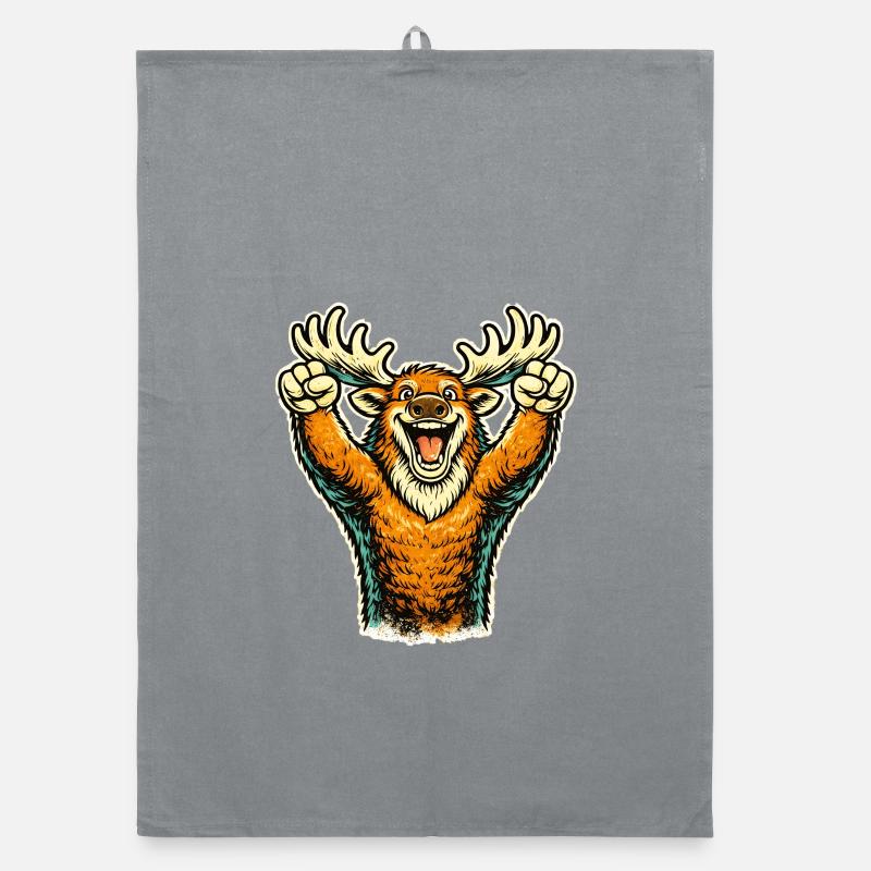 Moose rejoices Organic dish towel