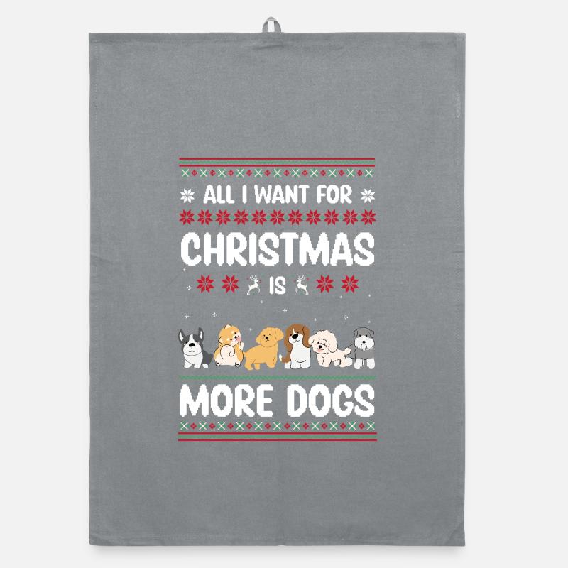 Cadeau de pull de Noël moche pour chiens de Noël Torchon bio