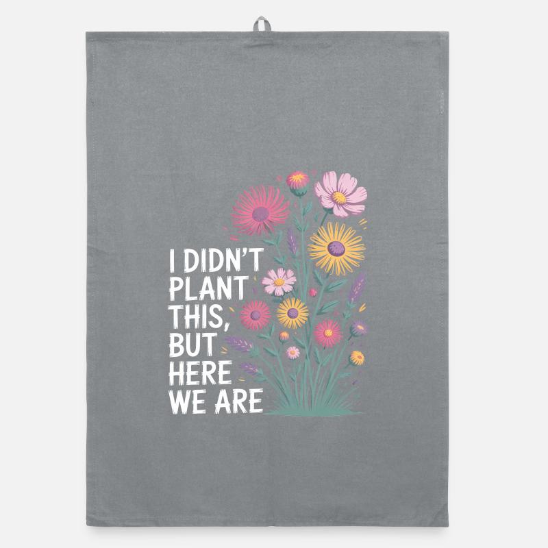 We Are Here: Wildflower Bloom Organic dish towel