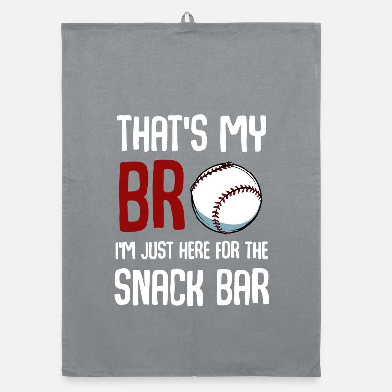 Baseball Snack Bar Tee Organic dish towel