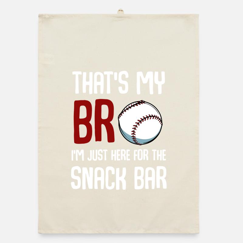 Baseball Snack Bar Tee Organic dish towel