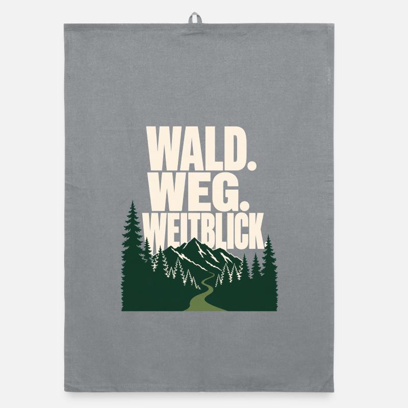 Schwarzwald Wandern, Wald. Weg. Weitblick Organic Geschirrtuch