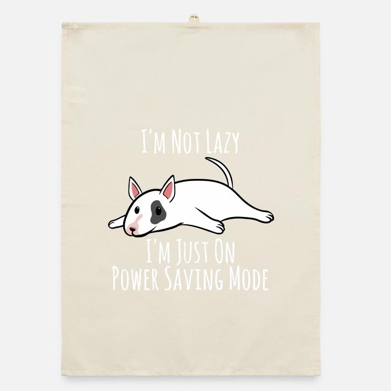 Power Saving Mode Pup Organic dish towel