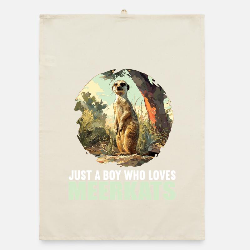 Suricate Erdmännchen Torchon bio