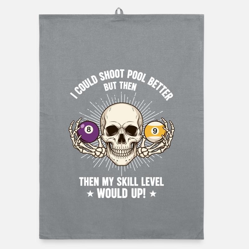 Table de billard de billard Billard Billard Spool Skull Torchon bio