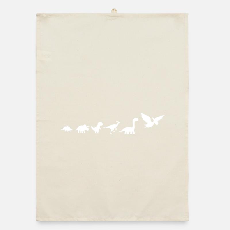 Dinosaur Evolution Organic dish towel
