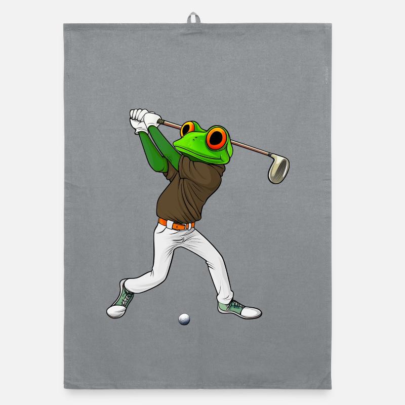 Frösche Golf Organic Geschirrtuch