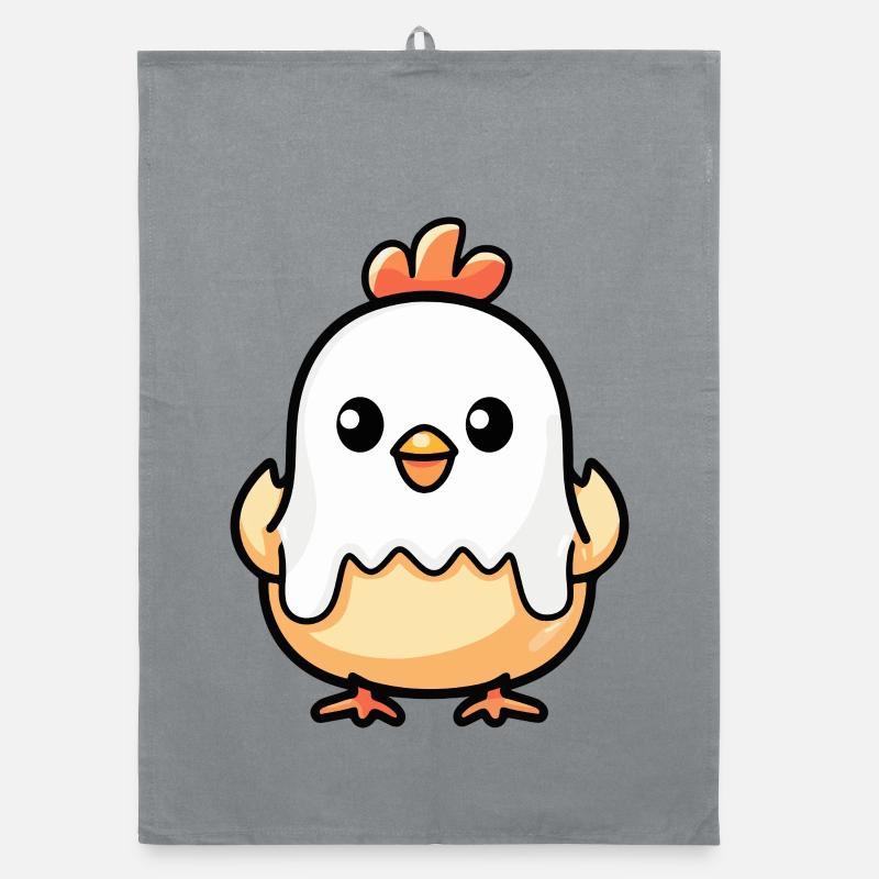 Huhn Halloween Geist Organic Geschirrtuch