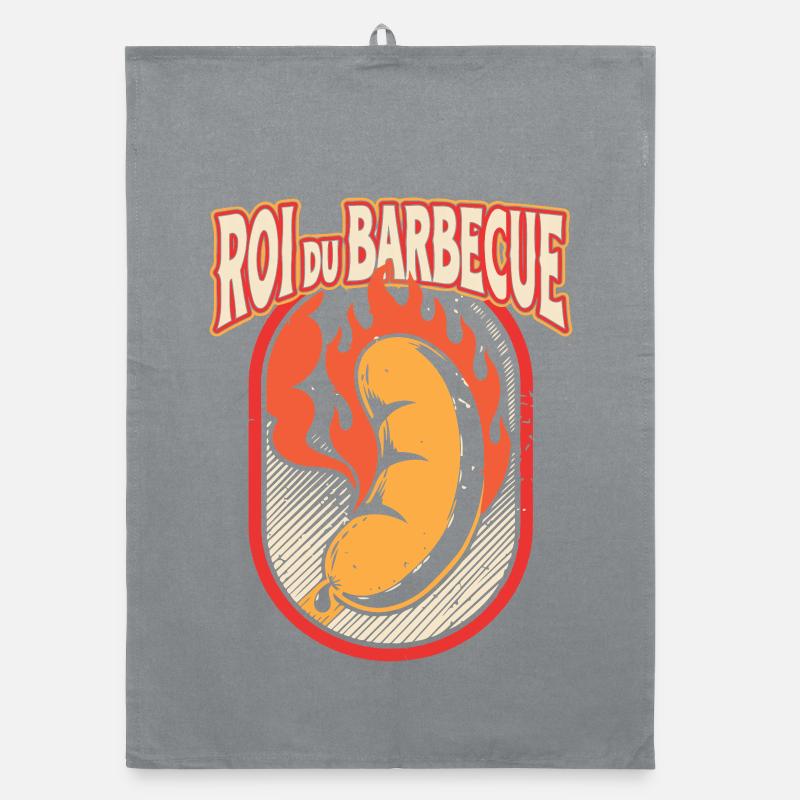 Fire Barbecue King Organic dish towel