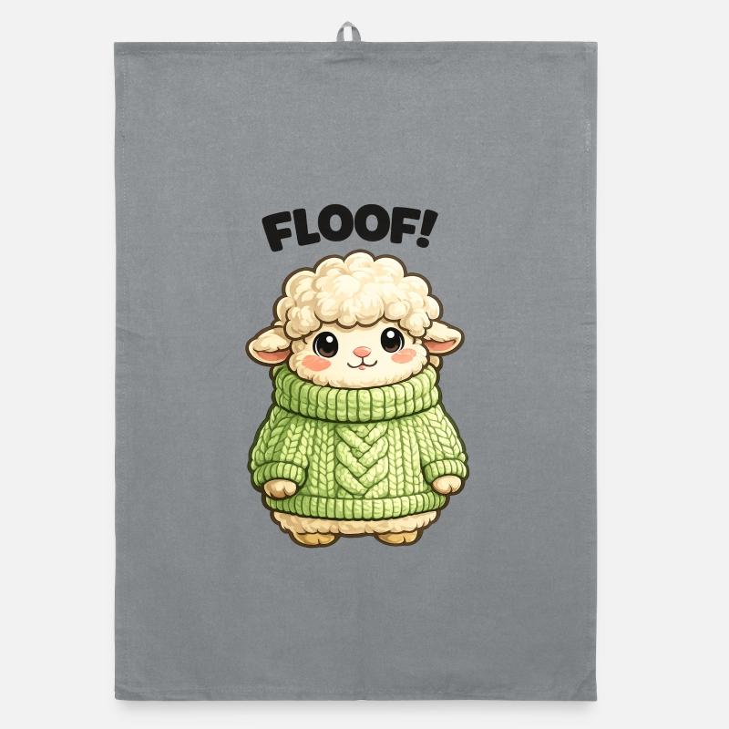 Design de pull mouton câlin Torchon bio