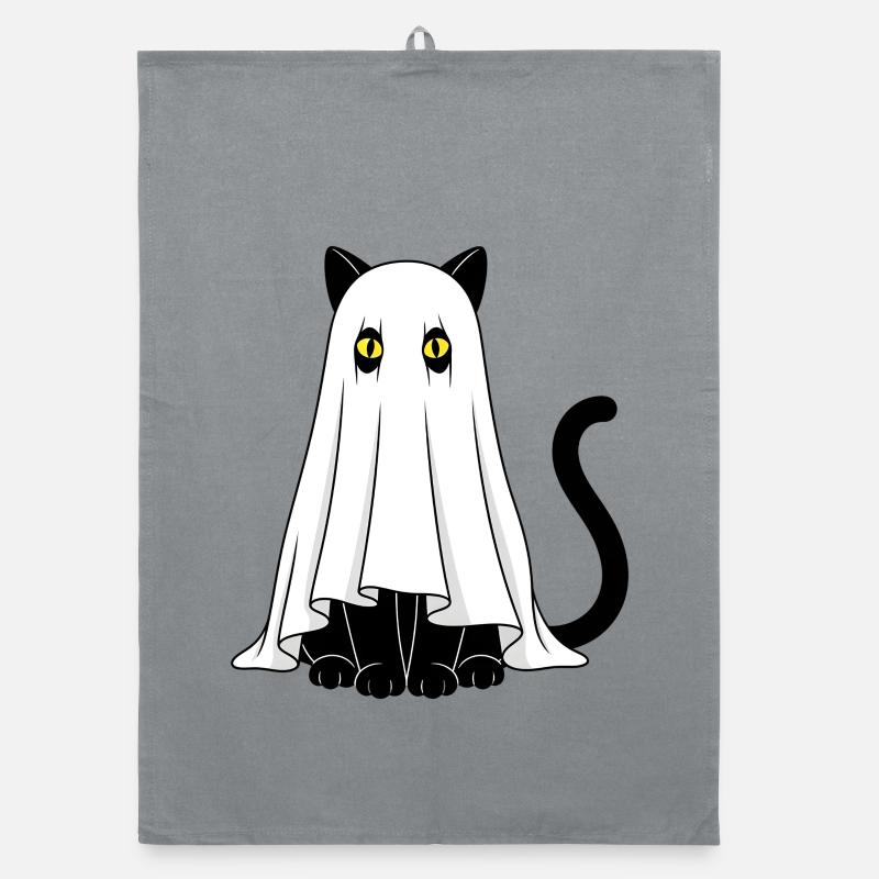 Ghost Cat Veil Ghost Organic dish towel