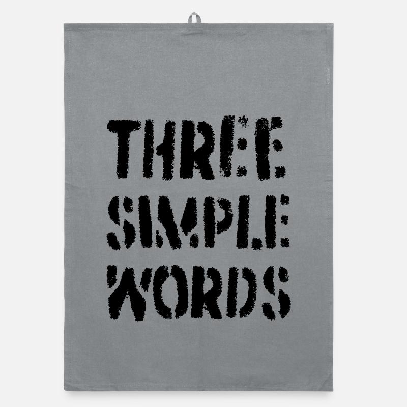 Trois mots simples Torchon bio