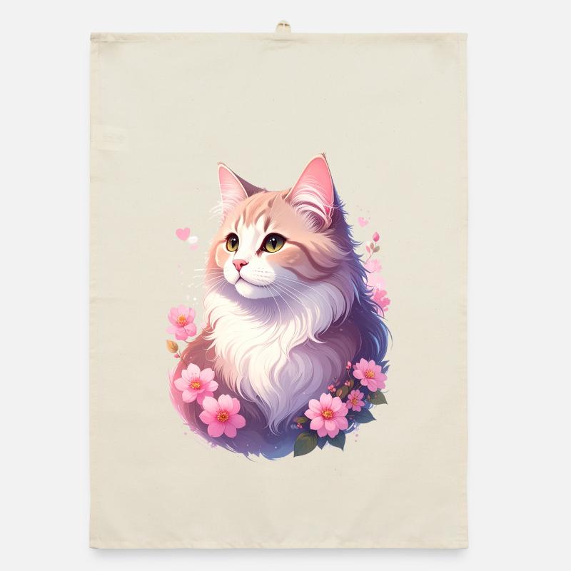 Portrait de chat angora Torchon bio