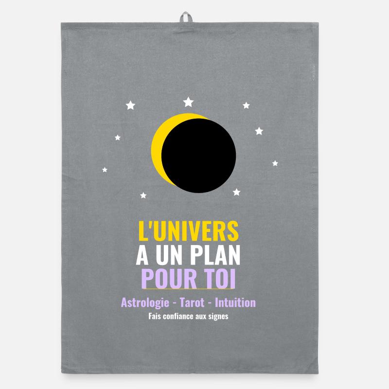 L'Univers A Un Plan Pour Toi Lune Tarot Astrologie Torchon bio