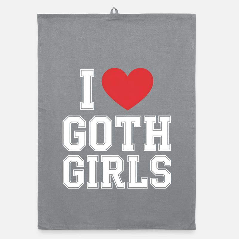 J’adore les filles gothiques Torchon bio