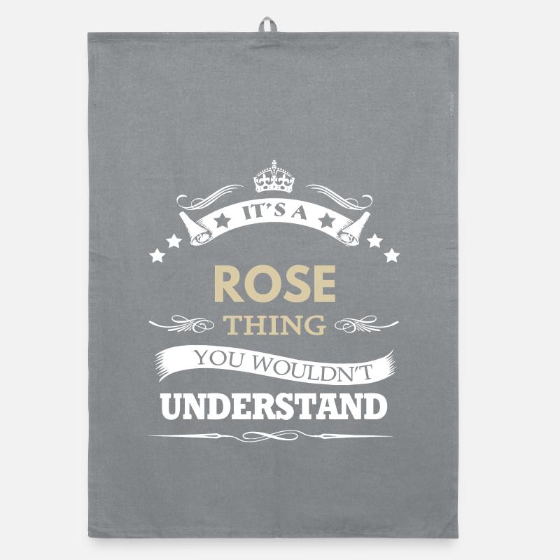 Es ist ein Rose Thing Custom Name Geschenk Organic Geschirrtuch