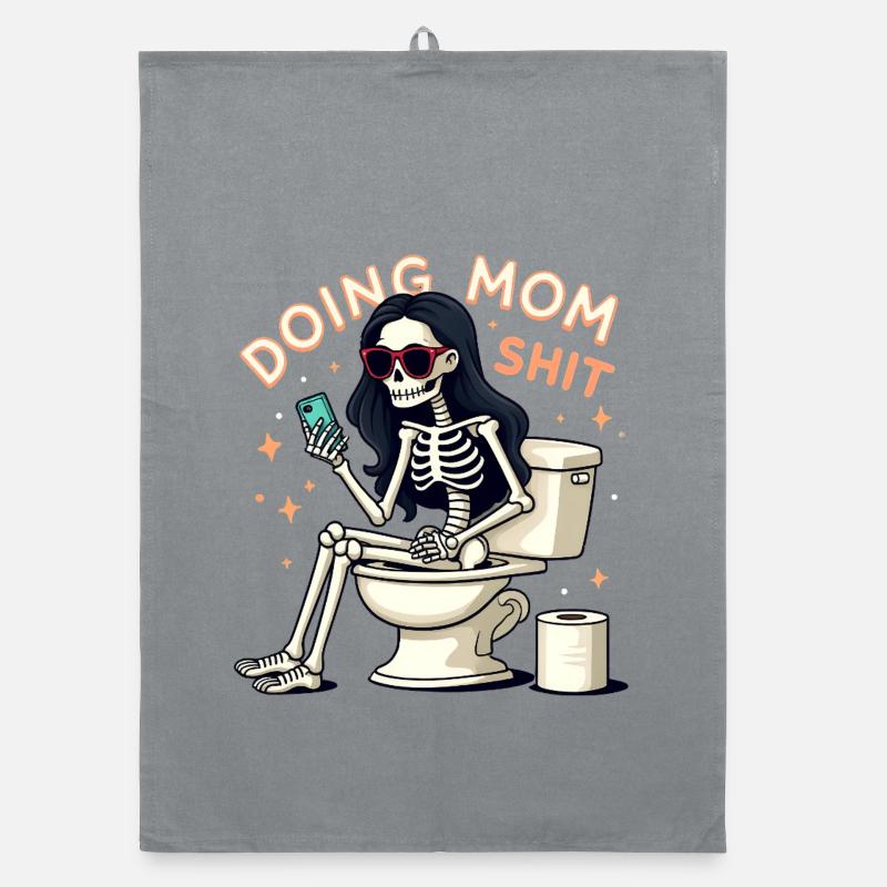 Doing Mom Shit Lustiger Muttertag Doing Mom Shit Organic Geschirrtuch