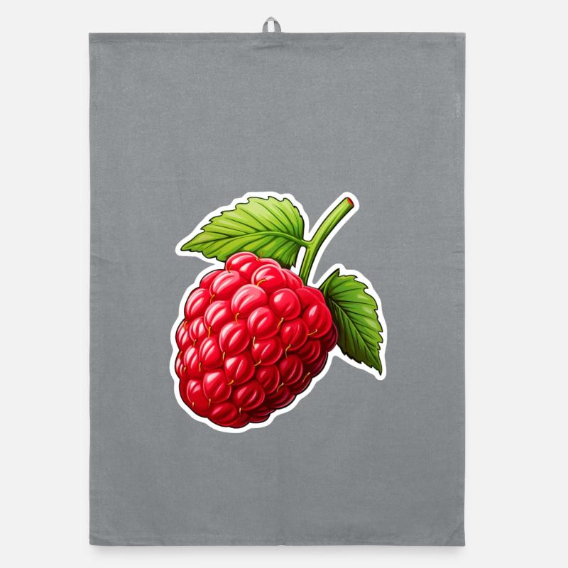 Raspberry single Organic dish towel
