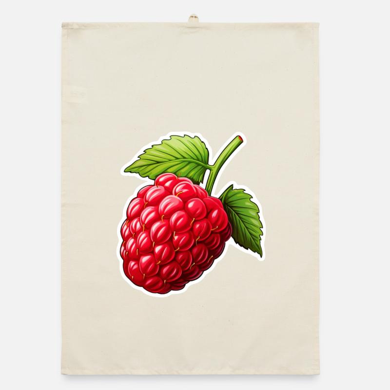 Raspberry single Organic dish towel