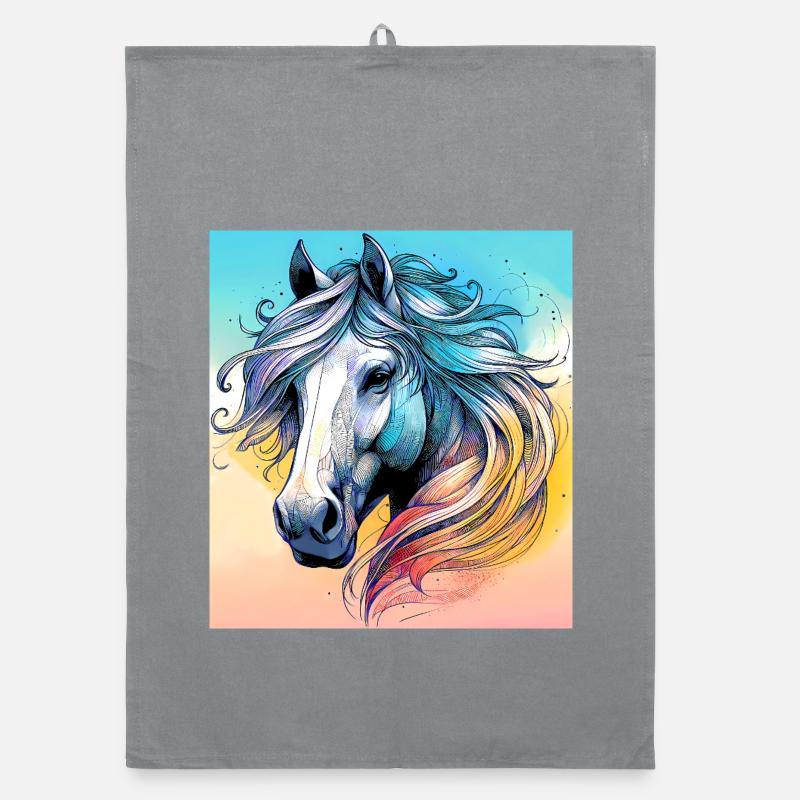 Pferd Organic Geschirrtuch