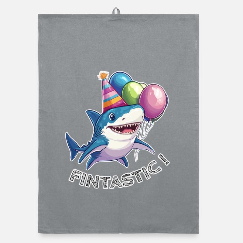 Jaw-some Celebration Organic dish towel