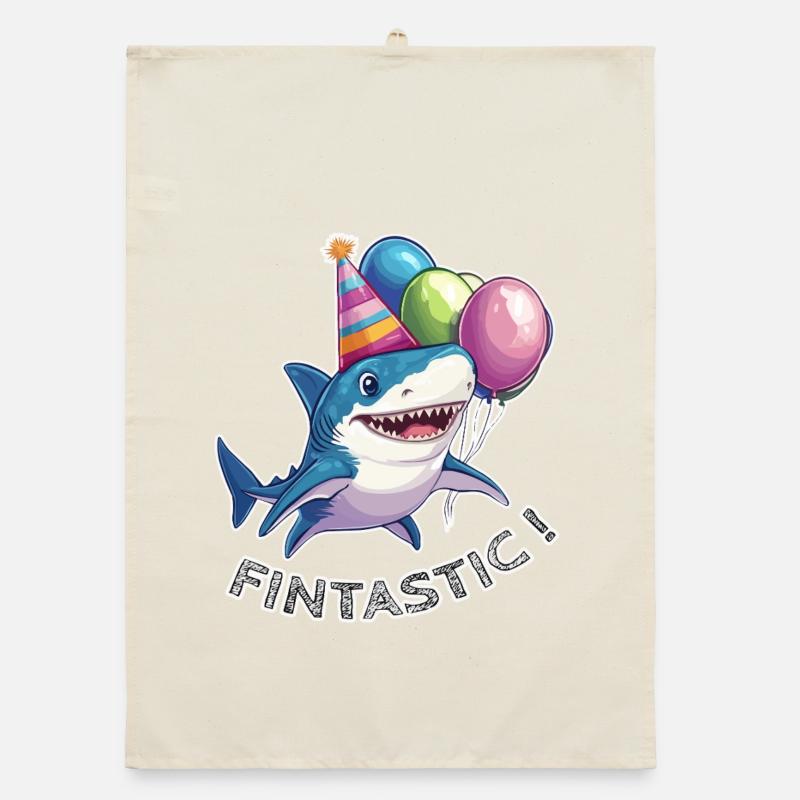 Jaw-some Celebration Organic dish towel