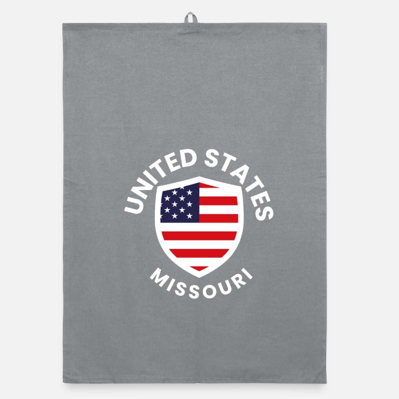 Drapeau du Missouri Shield USA Torchon bio