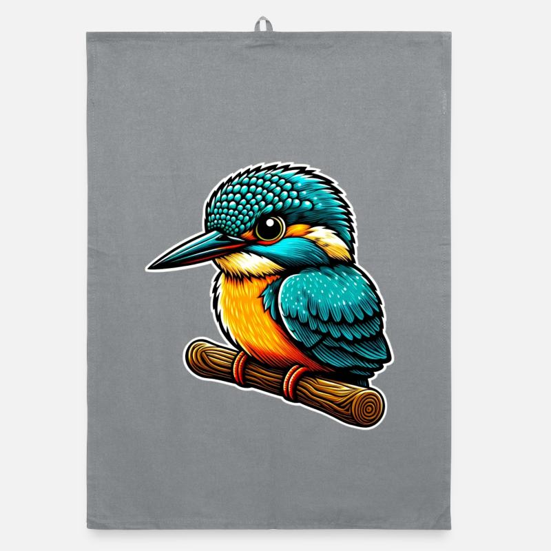 Eisvogel Organic Geschirrtuch