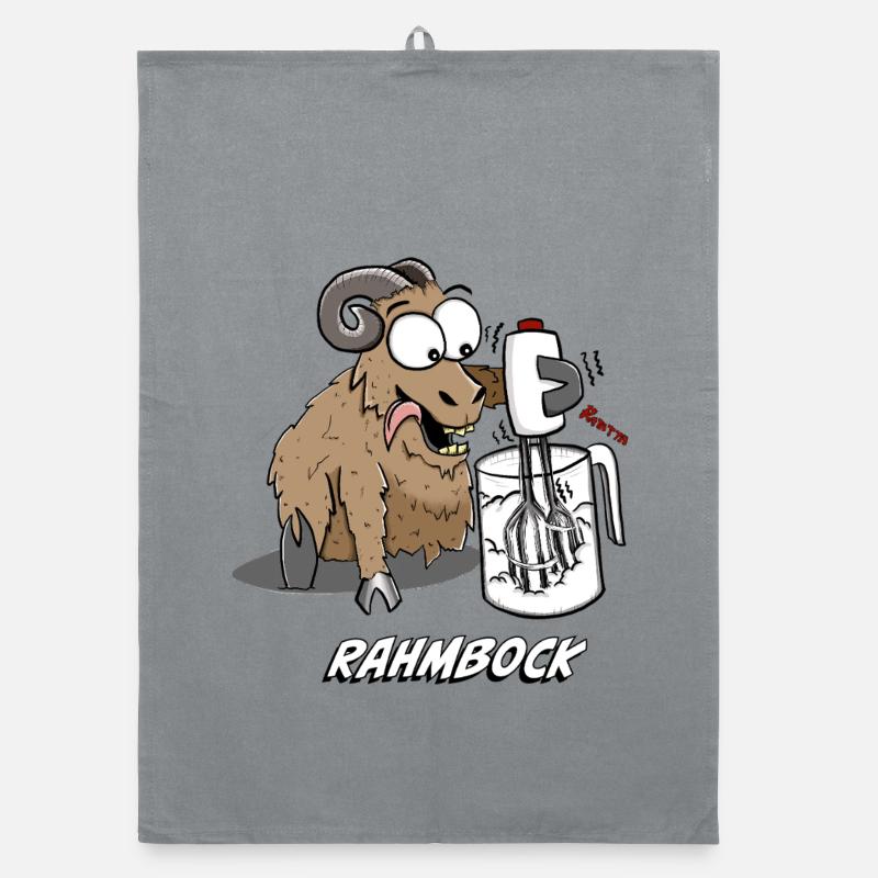 Humorous Bock with Kitchen Mixer Organic dish towel