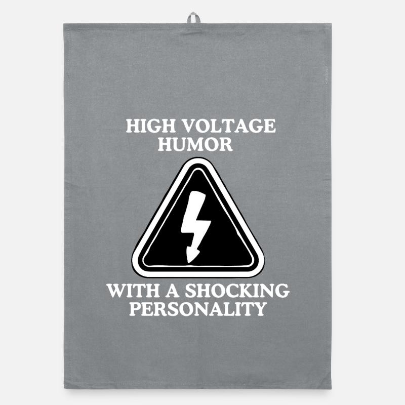 High Voltage Humor Shield Organic dish towel