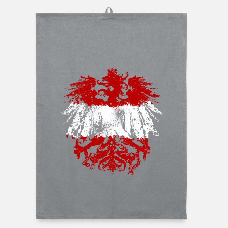 German eagle Austria red-white-red Organic dish towel