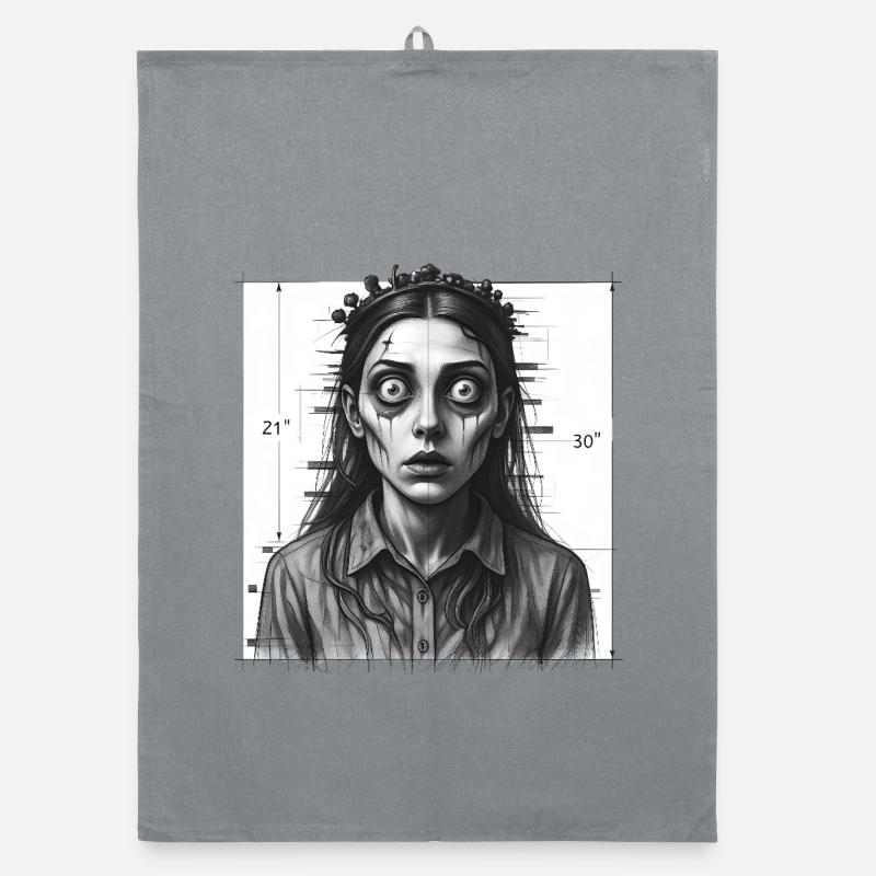 THE WITCH - dark hell Organic dish towel