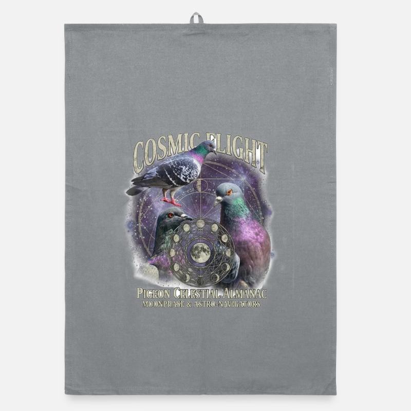 Cosmic Pigeon Organic dish towel