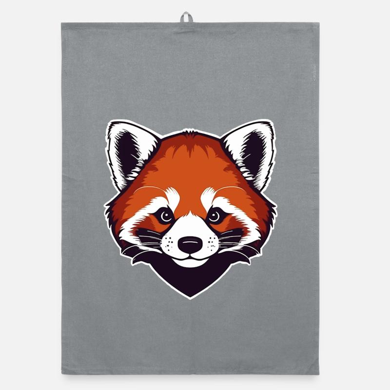 Roter Panda (Kopf) Organic Geschirrtuch