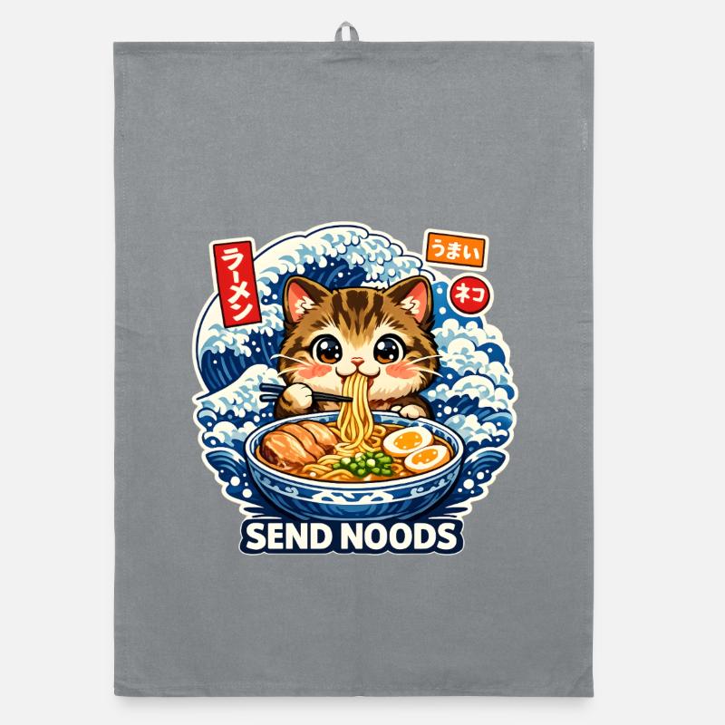 Send Noods Ramen Organic Geschirrtuch