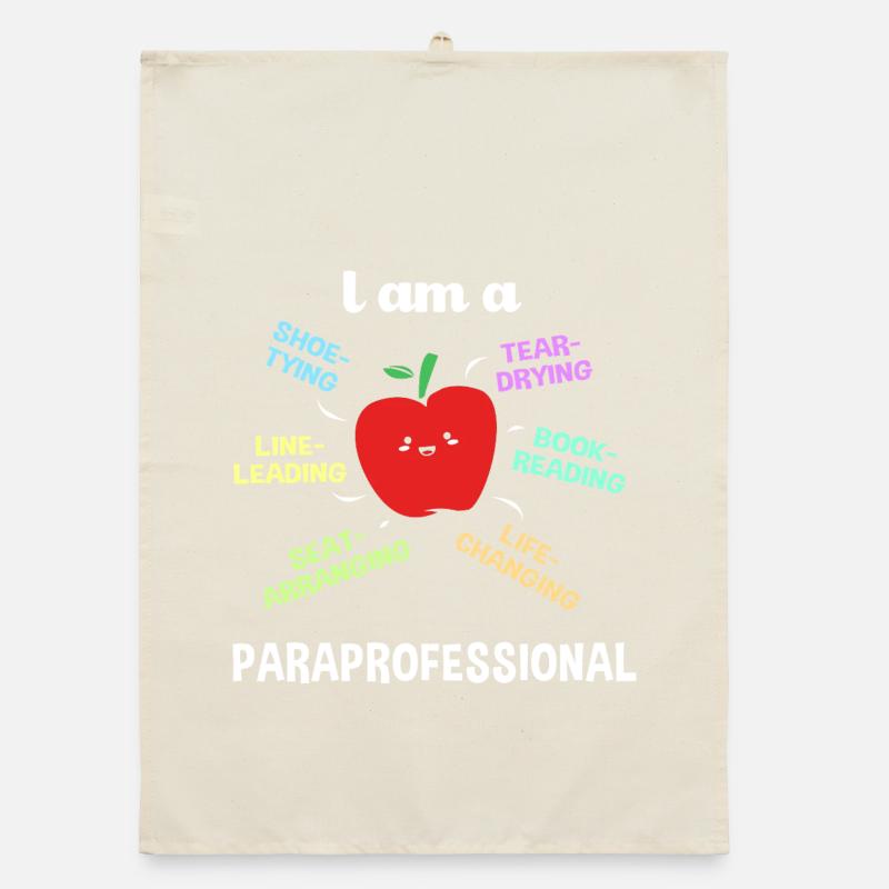 Teacher Assistant Paraprofessional Paraeducator Organic dish towel