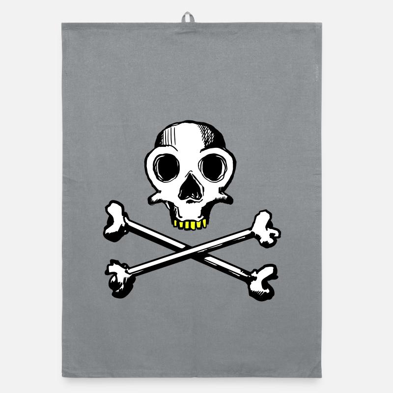 Skull and Bones 3c Organic Geschirrtuch