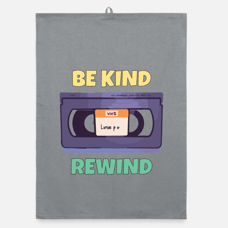 Be Kind and Rewind -Vhs-Blockbuster Organic dish towel