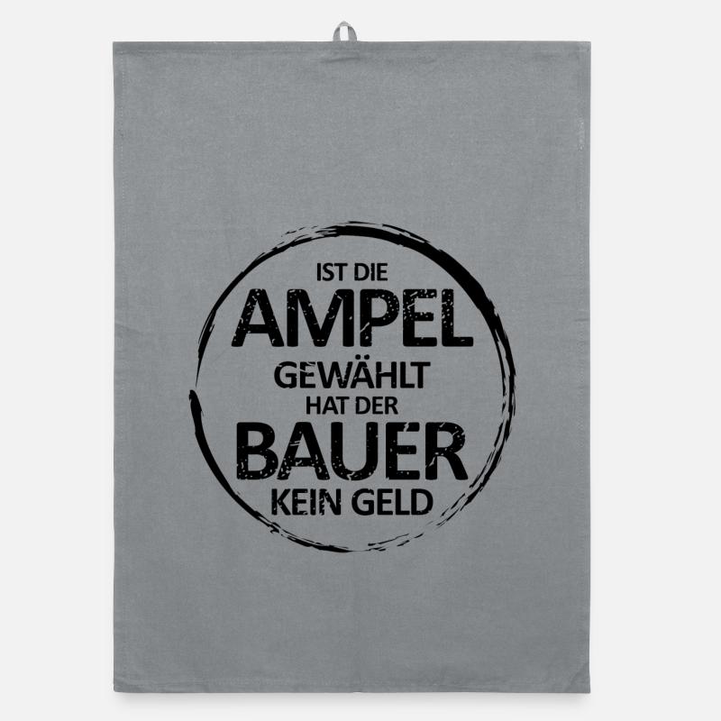 Bauernproteste Agrardiesel Demo Organic Geschirrtuch