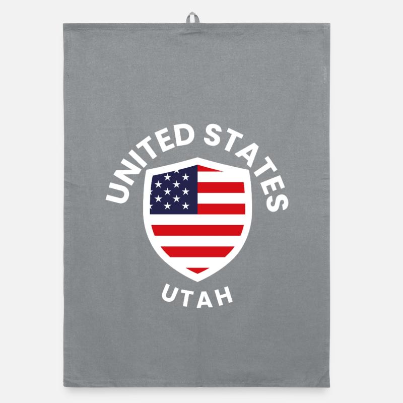 United States Utah Shield Organic Geschirrtuch