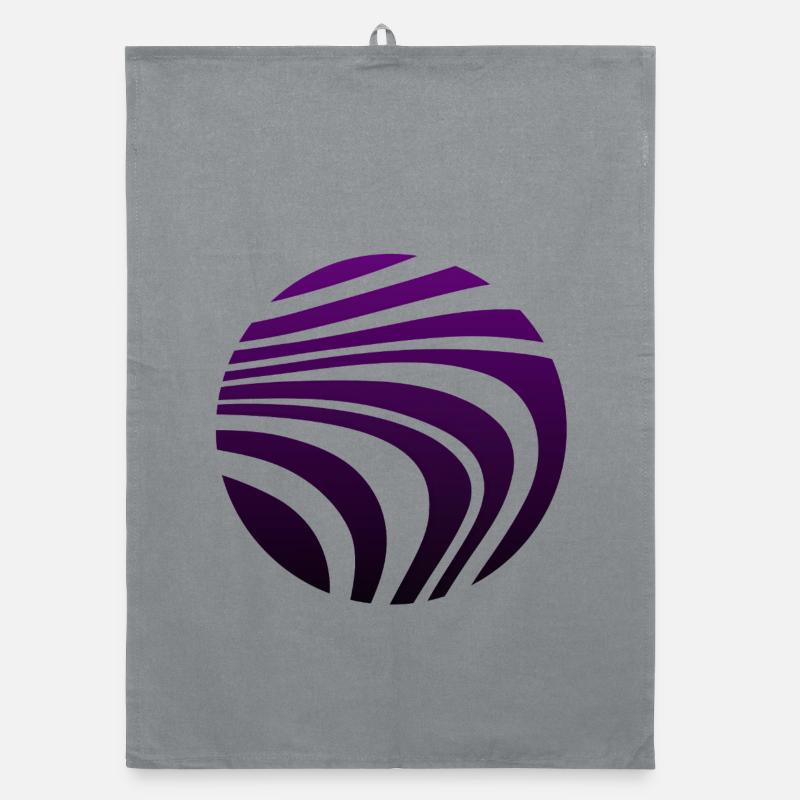 Psychedelic Pattern Violet Gradient Organic dish towel