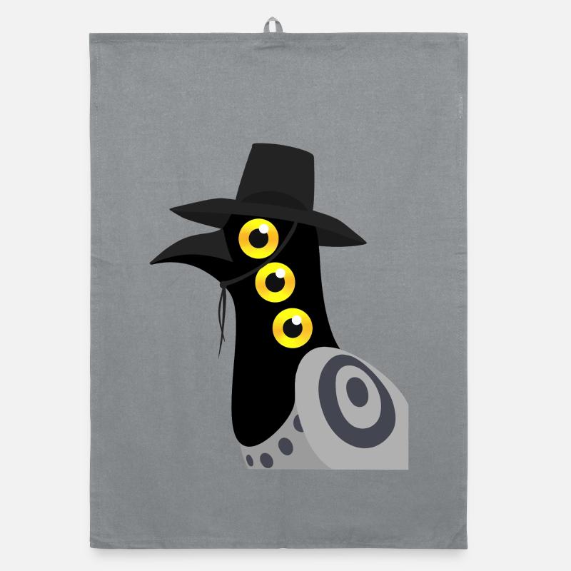 Dämonischer Vogel Organic Geschirrtuch