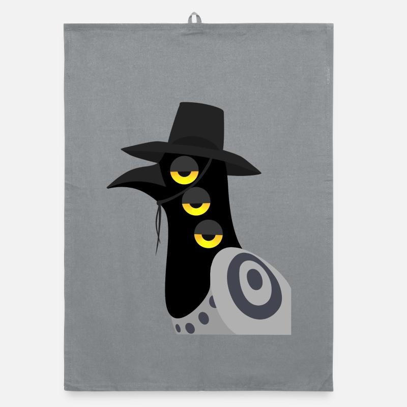 Dämonischer Vogel skeptisch Organic Geschirrtuch