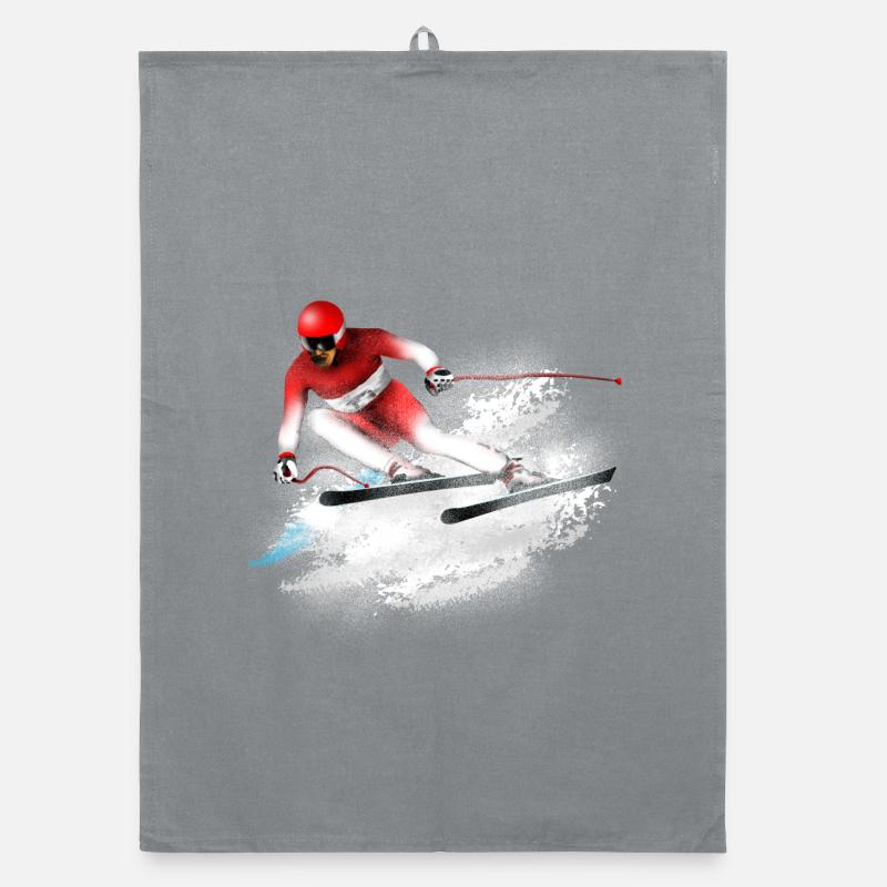 ski Slalom - Torchon bio - bruyère
