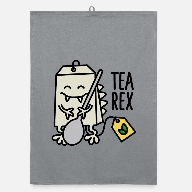 Tea Rex ( T-rex ) Organic dish towel