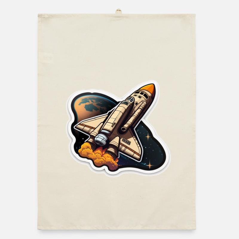 Fusée spatiale Torchon bio