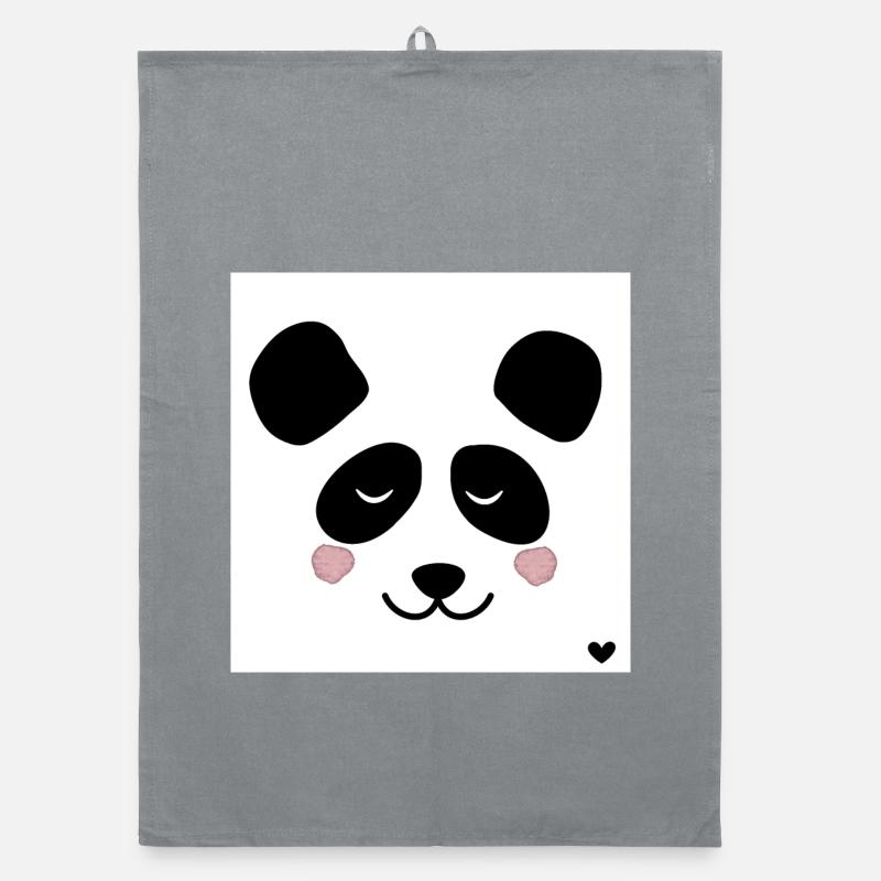 Panda Poster Organic Geschirrtuch
